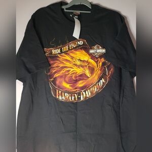 Flaming Eagle Harley Davidson T-Shirt NWT size XL